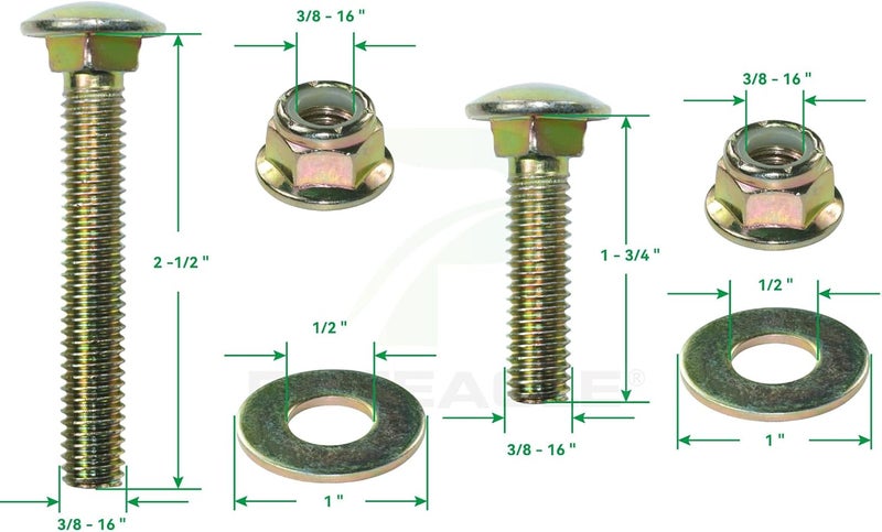 POSEAGLE 2 Pack 532194326 V-Groove Idler Pulley with 532194327 Flat Idler Pulley 532140218 Belt 1/2x84 and Hardware Kit for Husqvarna GTH2448T GTH2454T GTH2648 YTH1848XPT YTH2548XP Lawn Tractors - Image 5